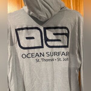 Ocean Safari Zip Hoodie- light blue